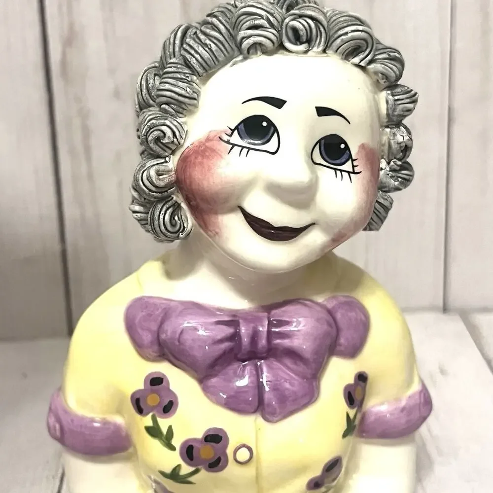 Vintage Spaghetti Hair Figurines Ma Pa Charlie Sadie Schwartz Salt Pepper Set 5”